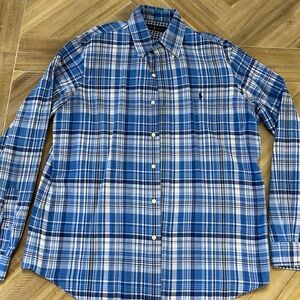 Blue Ralph Lauren Polo Plaid Men's Shirt